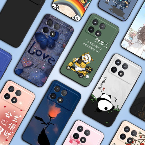 luckrider适用于红米k70e手机壳231lDRK48C文字HongmiK7oe少女款miuik70e小清新2311drk48c学生Hm k70e硅胶23 - 图2