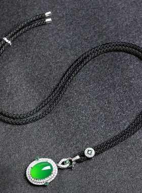 天然玛瑙甜甜圈项链女镀925银