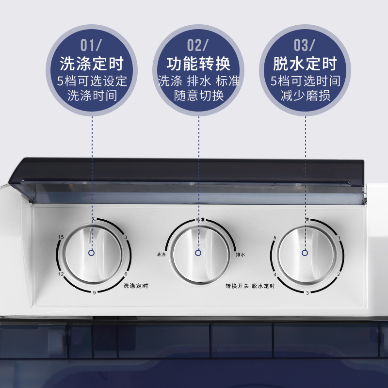 威力大容量双缸双桶波轮洗衣机半全自动宿舍家用脱水机小型迷你 威力大容量双缸双桶波轮洗衣机半全自动宿舍家用脱水机小型迷你