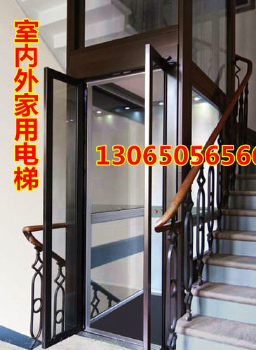 家用电梯室内外小型别墅复式阁楼二三层轮椅升降平台酒店宾馆客梯 - 图0