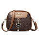 Small round bag for women 2026 new embossed three-layer mobile phone bag