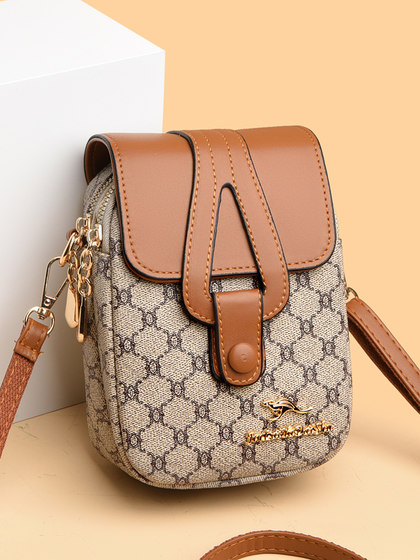 Women's genuine leather cell phone small bag retro women's bag