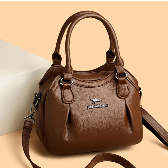 Soft leather women's handbag 2026 new style large capacity
