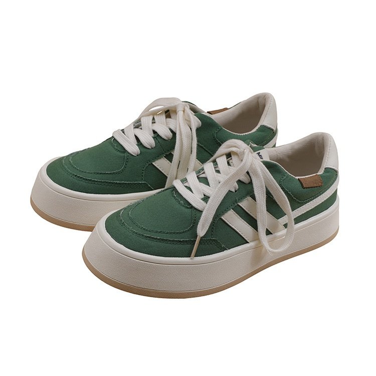 白原创HT0122设计拼色小白鞋2025新款平底休闲鞋子女鞋代销,淘宝优惠券,粉丝福利购,淘宝优惠卷