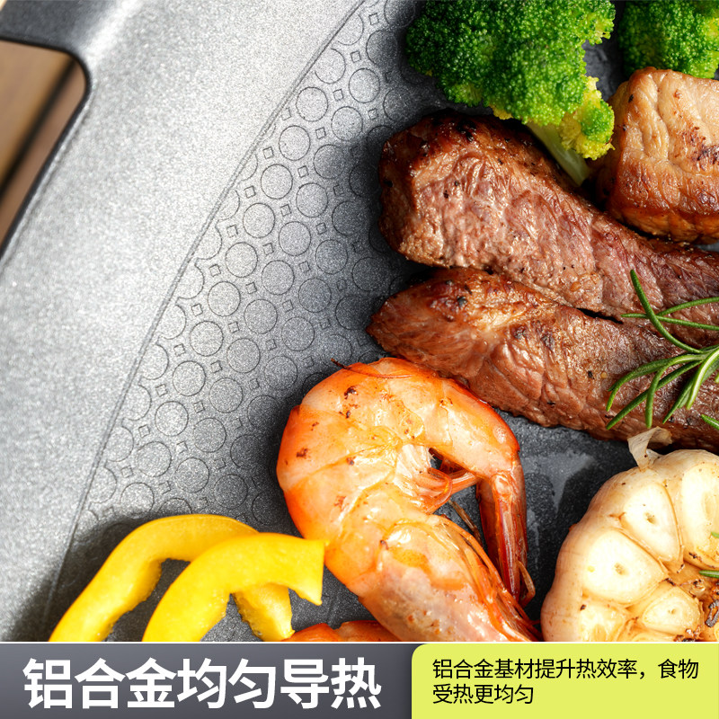 北山狼户外烤盘露营便携卡式炉专用煎锅铁板韩式家用燃气灶烤肉盘,淘宝优惠券,粉丝福利购,淘宝优惠卷