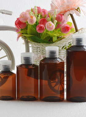 50ml/100ml/150ml/200ml蝴蝶盖塑料瓶 斜肩翻盖瓶 化妆品乳液分装