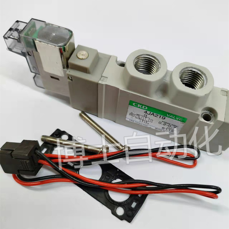 原装进口CKD喜开理电磁阀4JA119-FL622908气动控制阀4JA219/DC24V - 图2