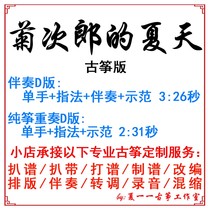 Kikujiros summer popular koto trekking customized guzheng accompaniment pickpocket with adapted sound recording transfer