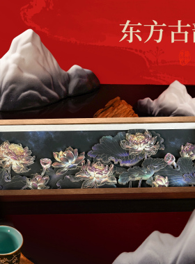 睡莲非遗剪纸摆件元旦送礼潮文创