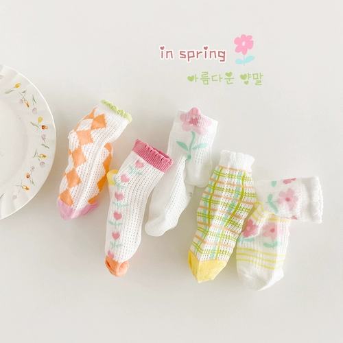 Летние тонкие дышащие детские носки