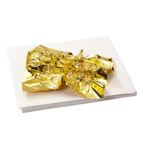 金线牌金箔 台湾金箔手抓金铂装修贴顶金箔墙纸抓皱K金14cm 100张 - 图3