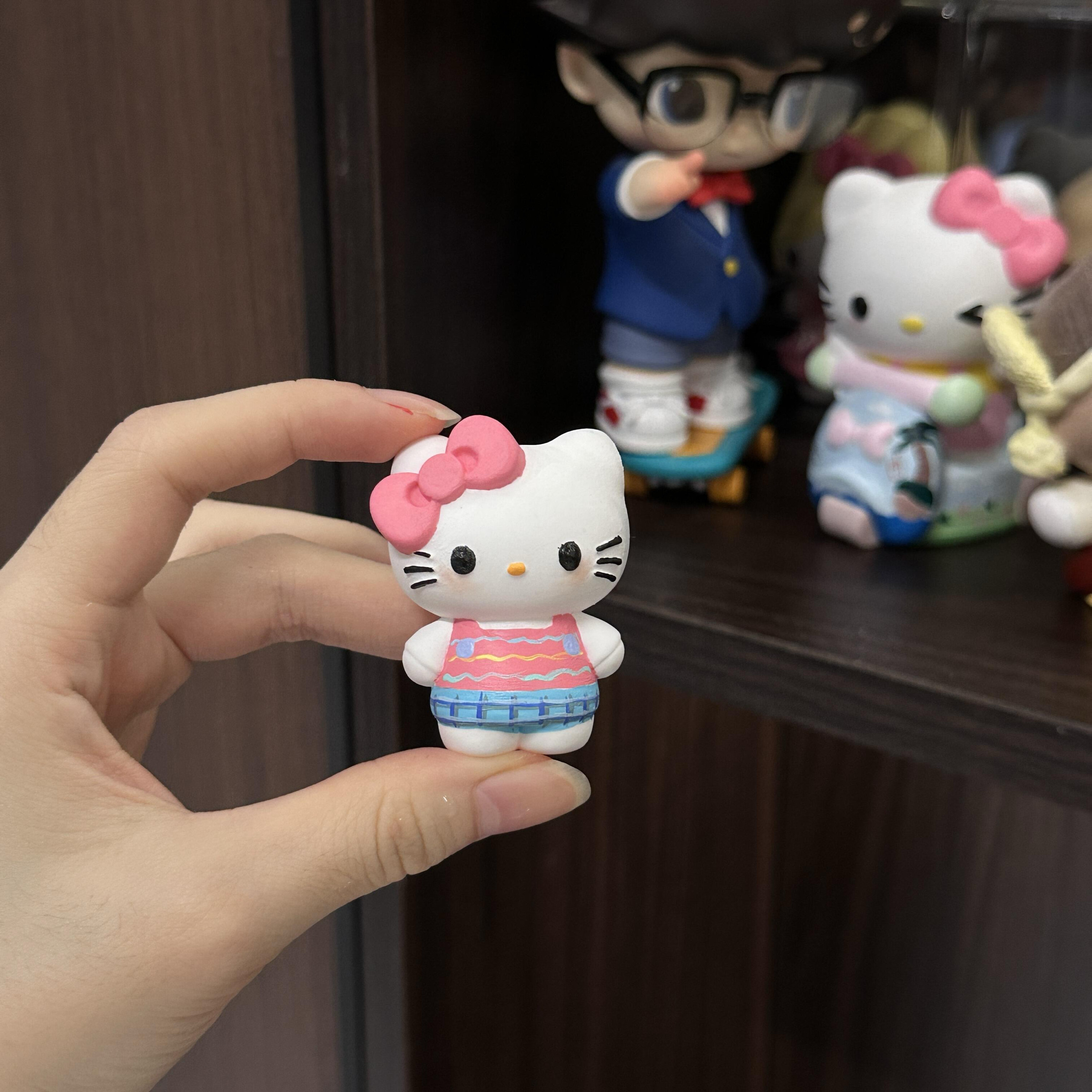 HelloKitty香薰石膏娃娃2D涂色白胚儿童手工diy涂鸦玩具益智礼物,淘宝优惠券,粉丝福利购,淘宝优惠卷