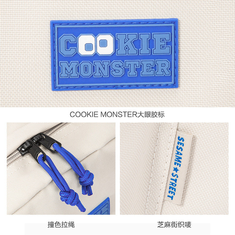 森马女2022新款潮牌芝麻街电脑包 森马箱包双肩背包