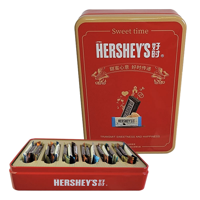 Hershey's好时巧克力排块铁盒礼盒装6-18颗结婚喜糖情人节日礼物 - 图2