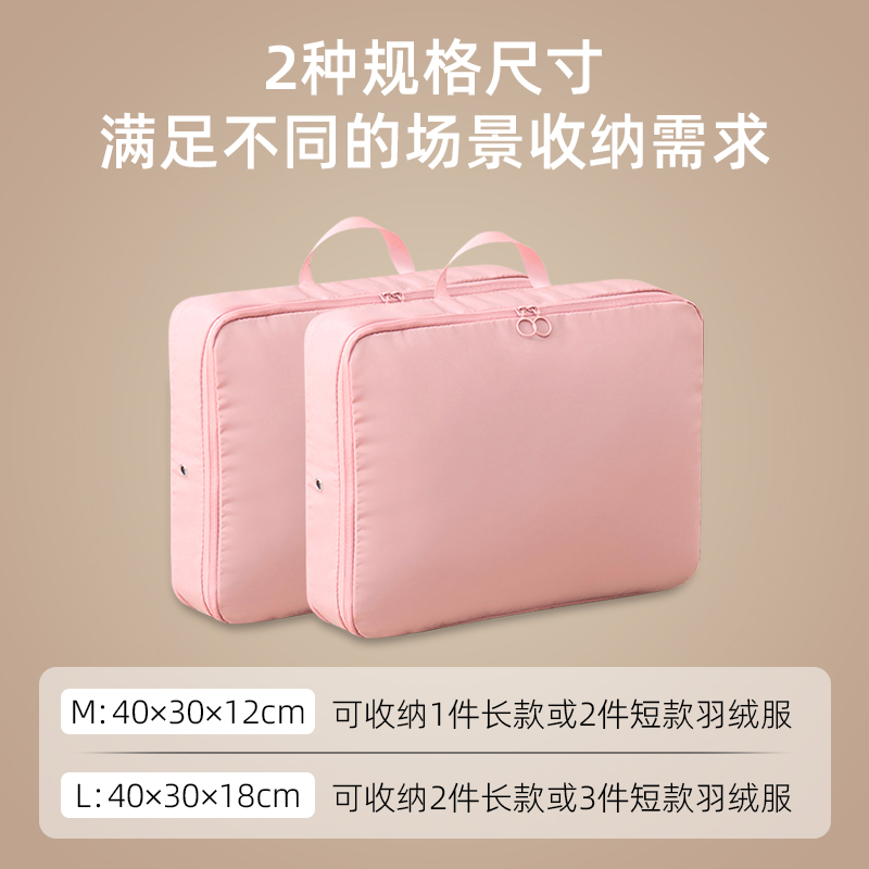 旅行收纳袋衣物整理分装便携衣服压缩袋行李箱内衣羽绒服收纳神器 - 图1