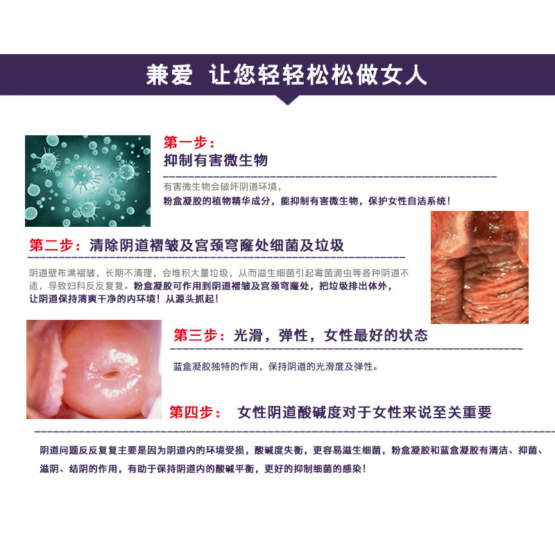 妇科重度宫颈烂糜霉菌性炎阴道凝胶 兼爱私处护理