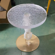 Custom Color Dazzling Water Polo Mark Display Cabinet Booth Acrylic Box Column Gradient Transparent Subtextured Stone Head Processing