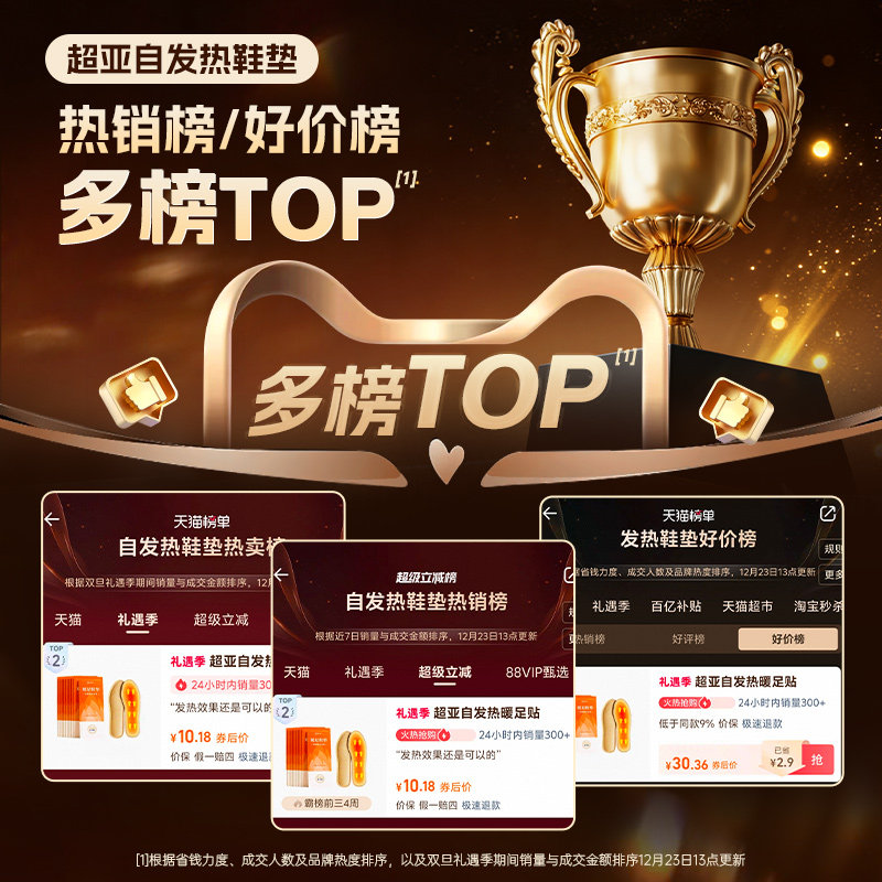 超亚发热鞋垫自发热暖足贴男女可行走冬季加热暖脚宝暖足贴暖宝宝,淘宝优惠券,粉丝福利购,淘宝优惠卷