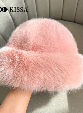 韩系氛围感加绒加厚蒙古渔夫帽女