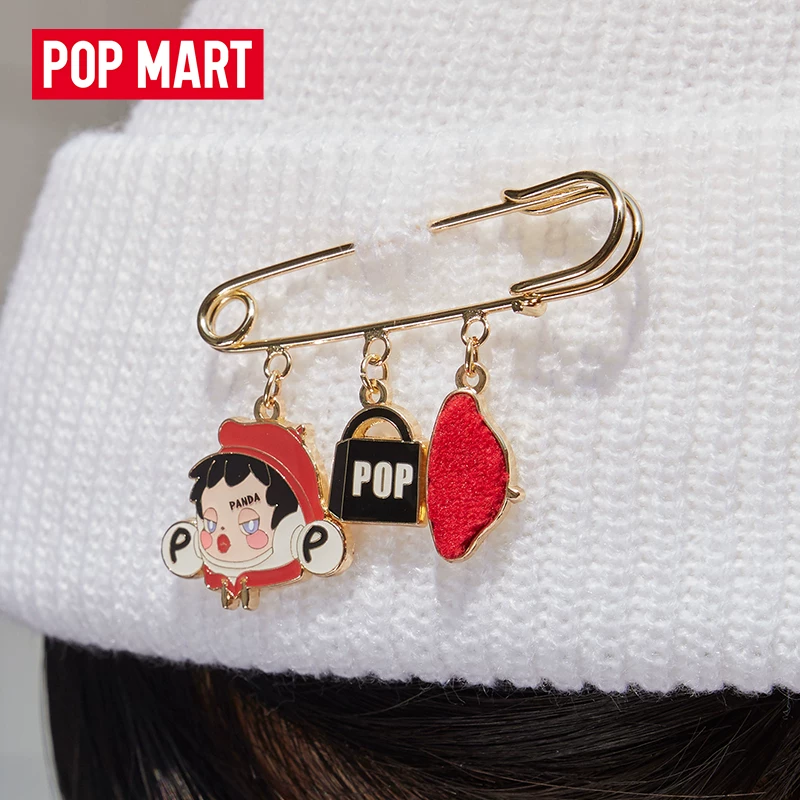 Постер/бейдж стикер серии Popmart Bubble Mate Skullpanda Xiong Meow boom, слепой бокс, брошь, оригинальный подарок