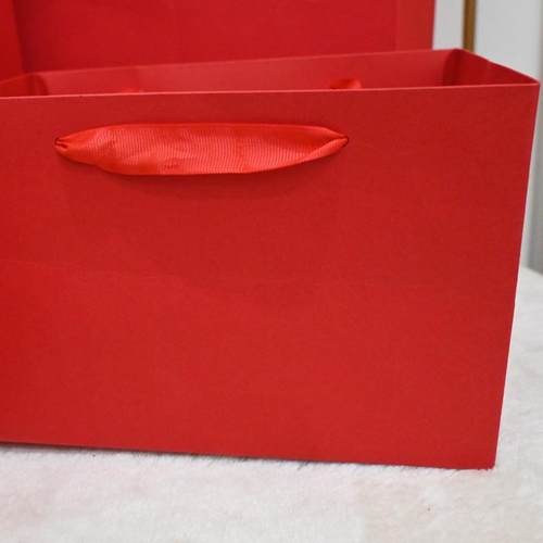 长48大红色婚庆袋子公司开业典礼元旦送礼红色袋子龙年春节喜糖袋 - 图0