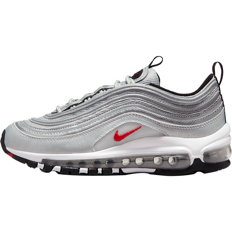 Nike/耐克正品AIR MAX97 GS女子大童气垫缓震跑步鞋918890-001,淘宝优惠券,粉丝福利购,淘宝优惠卷