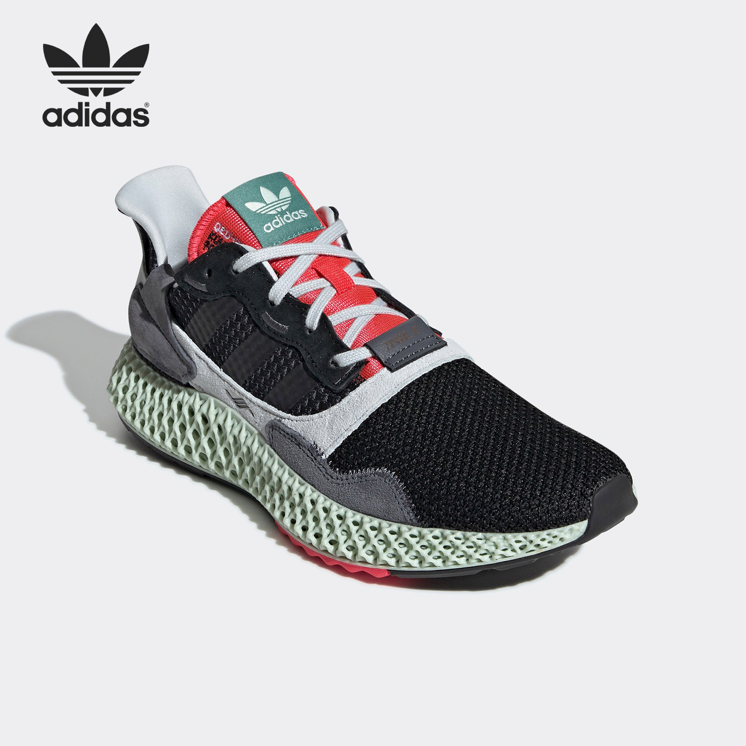 Adidas/阿迪达斯正品 ZX4000 Futurecraft 4D黑红跑步鞋 BD7931-图2