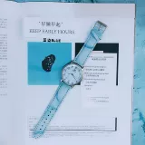 Синие часы, ретро ремешок для часов, циферблат