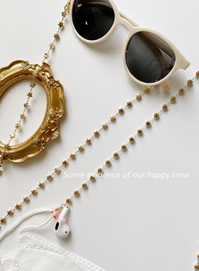 口罩链合金无线蓝牙耳机爱心串珠