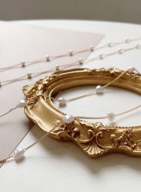 口罩链金色挂链爱心墨镜细链子