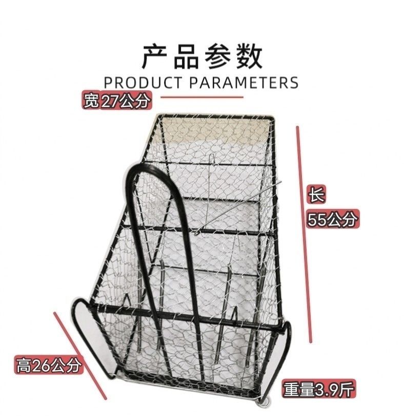 电镀猫笼铁笼子猫笼子家用狗笼子长54公分宽30公分高28公分-图0
