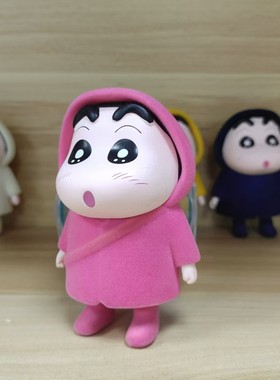 蜡笔小新Q版植绒雨衣小新手办