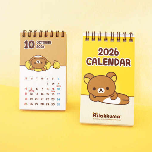 韩国正品代购轻松熊2026日历可爱卡通桌面摆件计划本12*7cm,淘宝优惠券,粉丝福利购,淘宝优惠卷