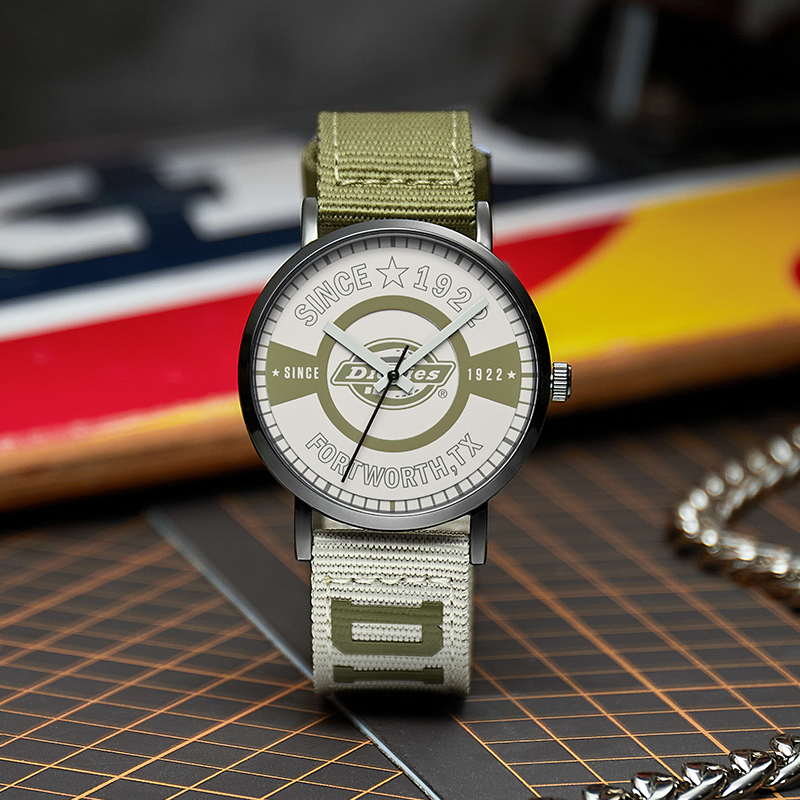 dickies旗舰店潮流户外撞色石英表 dickies手表欧美腕表