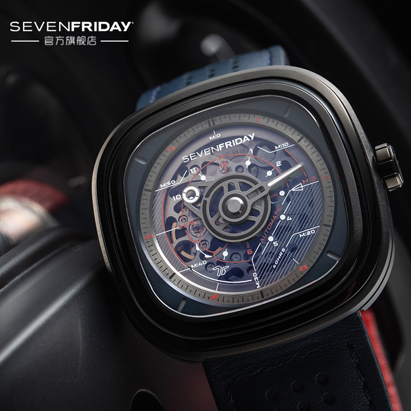 【官方正品】Sevenfriday七个星期五瑞士手表男自动机械腕表T3/03