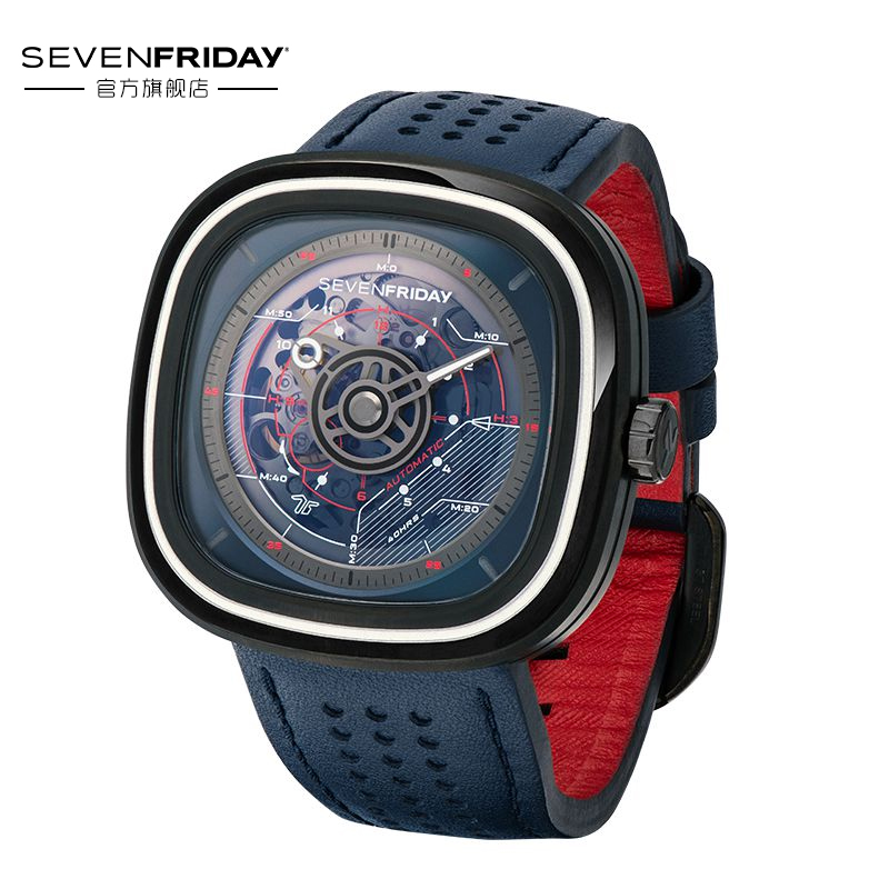 SEVENFRIDAY官方正品翻译为7个七个星期五手表机械男表T3/01