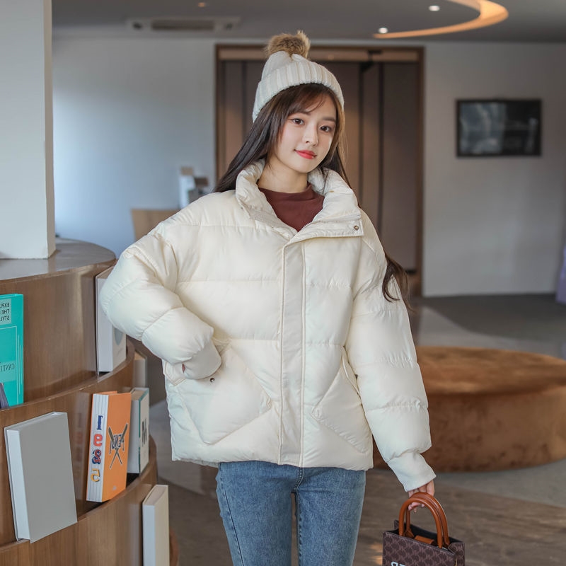 秋冬新款短款棉服女2022冬装棉袄韩版宽松加厚面包服亮面棉衣外套_7米元女装店_女装_女士精品-第3张图片-提都小院