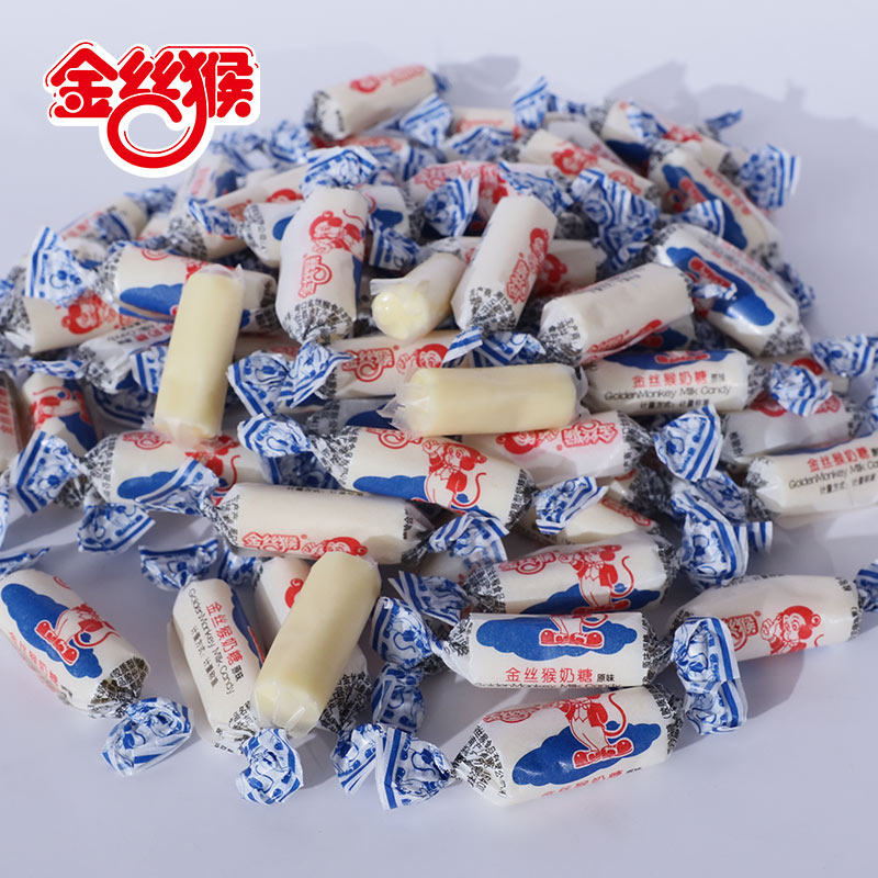 金丝猴奶糖原味500g喜糖果牛奶糖散装婚庆软糖怀旧童年老式小零食