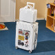 Cartoon animation travel trolley case lightning delivery