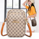 Kangaroo leather mobile phone bag printed shoulder crossbody bag for women