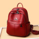 Brand casual travel backpack genuine leather women's backpack