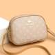 Genuine cowhide small round bag shoulder crossbody bag for women