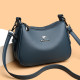Branded genuine leather shoulder crossbody bag large capacity women's bag