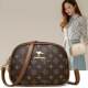 Genuine cowhide small round bag shoulder crossbody bag for women