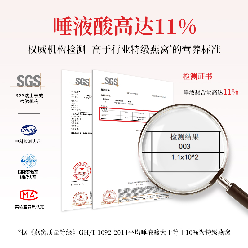 【精修燕盏】尚栈7A燕窝正品100g 6A溯源码印尼燕盏干盏 燕窝礼盒