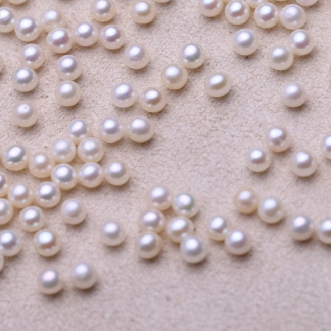 天然淡水珍珠baby珠近正圆带孔半成品材料散珠裸珠配珠diy,淘宝优惠券,粉丝福利购,淘宝优惠卷
