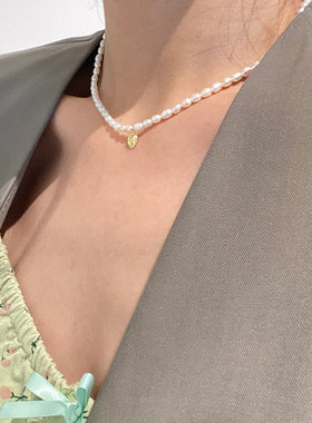 WPUU925纯银椭圆人像珍珠项链女