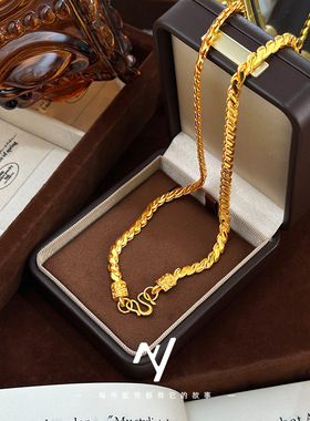 2026新款越南沙金项链男女蛇骨链