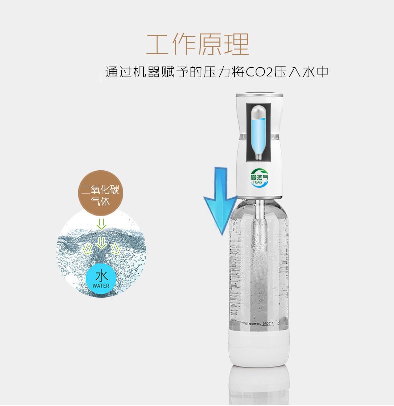 华特苏打水机气泡水机气瓶食品二氧化碳小钢瓶CO2发炮弹10支装 - 图1