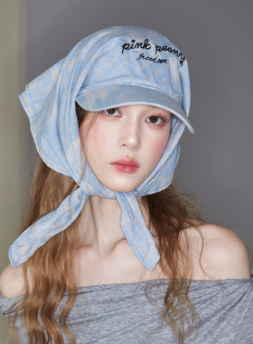 胡茬叔叔ins辣妹包头巾鸭舌帽女